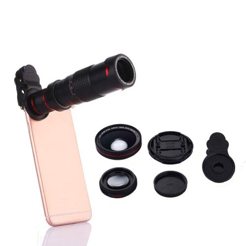  TONGTONG Cell Phone Camera Lens,22X High Definition Telescope Wide-Angle Micro-Range Set Portable Photo Camera Artifact Telephoto Lens Tripod for Smartphone