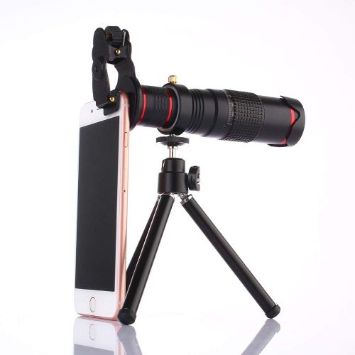  TONGTONG Cell Phone Camera Lens,22X High Definition Telescope Wide-Angle Micro-Range Set Portable Photo Camera Artifact Telephoto Lens Tripod for Smartphone