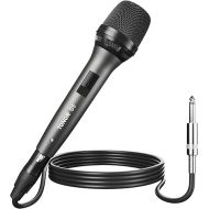 TONOR Professional Vocal Microphone for Singing, Dynamic Handheld Wired Karaoke Mic, Cardioid Studio Microfono with 5M XLR to 1/4