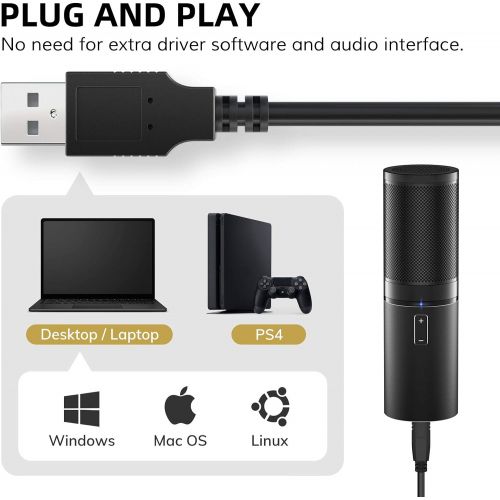  [아마존핫딜][아마존 핫딜] TONOR USB Microphone Kit Q9 Condenser Computer Cardioid Mic for Podcast, Game, YouTube Video, Stream, Recording Music, Voice Over