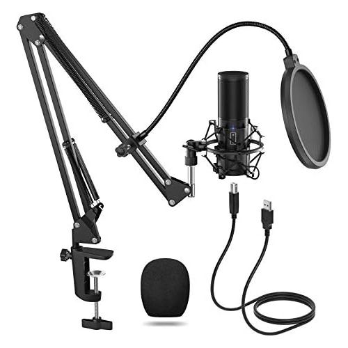  [아마존베스트]TONOR USB Microphone Kit Q9 Condenser Computer Cardioid Mic for Podcast, Game, YouTube Video, Stream, Recording Music, Voice Over