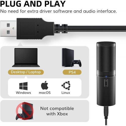  [아마존베스트]TONOR USB Microphone Kit, Streaming Podcast PC Condenser Computer Mic for Gaming, YouTube Video, Recording Music, Voice Over, Studio Mic Bundle with Adjustment Arm Stand, Q9