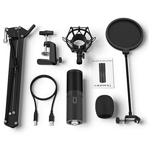  [아마존베스트]TONOR Q9 USB Microphone Condenser Microphone Kit Cardioid