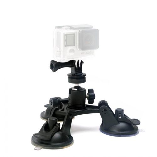  TONSHEN Action Kamera Dreieck Saugnapf Halterung fuer GoPro Hero 5 Session 4 3+ Windschutzscheibe Tripod Suction Mount