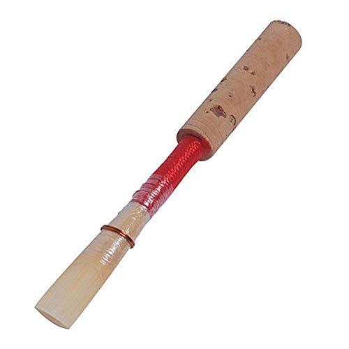  TOOGOO 10pcs Oboe Reeds, Strength Medium Soft Handmade Oboe Reeds with Red Cork