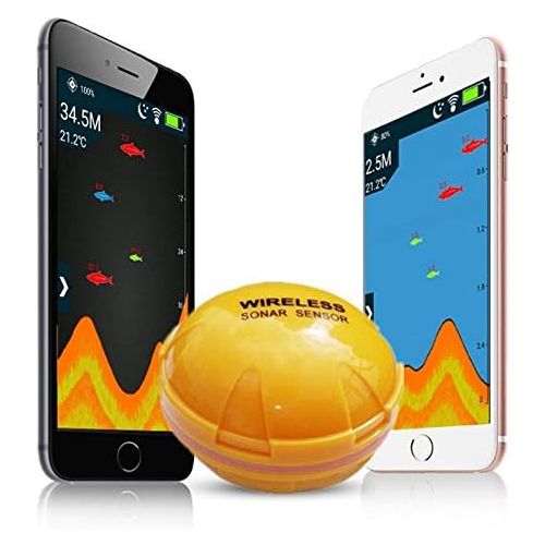  [아마존베스트]TOOGOO Mobile Phone Fish Finder Wireless Sonar Fish Finder Deep Sea Lake Fish Detect iOS Android App Findfish Smart Sonar Echolot