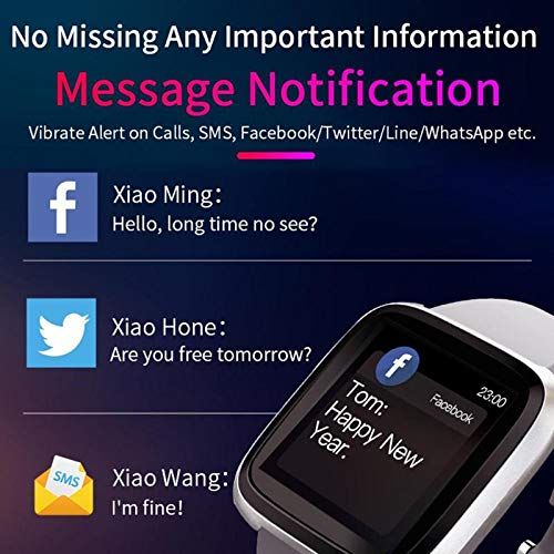  TOOGOO H108 Bluetooth Wristband G Sensor Women Physiology Heart Rate Blood Pressure Monitor Pedometer Fitness Tracker Smart Watch(Silver)