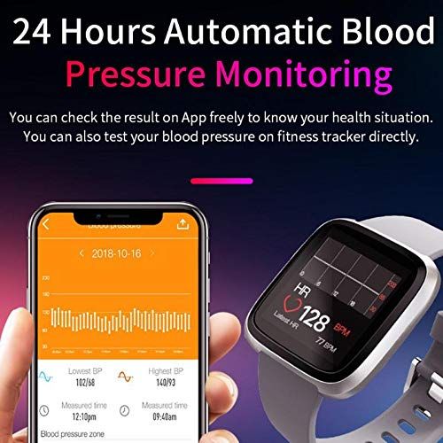  TOOGOO H108 Bluetooth Wristband G Sensor Women Physiology Heart Rate Blood Pressure Monitor Pedometer Fitness Tracker Smart Watch(Silver)