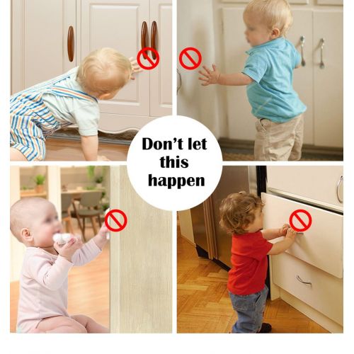  TOOLIC Magnetic Child Safety Locks Kits for Cabinet Drawer Cupboard Door Baby Proof Invisible No Drilling Design (3 Keys & 20 Locks)