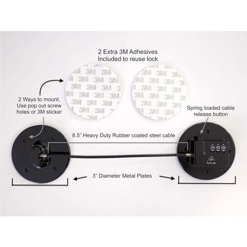  [아마존베스트]ToolsGold Fridge Lock, Refrigerator Lock, mini fridge lock, File Cabinet Lock, Drawer Lock, Lock for Cabinet, Child Safety lock Refrigerator Door Lock combination, fridge door lock with comb