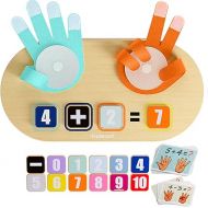 TOP BRIGHT Educational Learning Number Toy for Toddler - Finger Counting Math Toys, Homeschool Supplies for Math Manipulates, Teaching Early Education Toys for Kid Age 3+, Montessori Toy for Toddler
