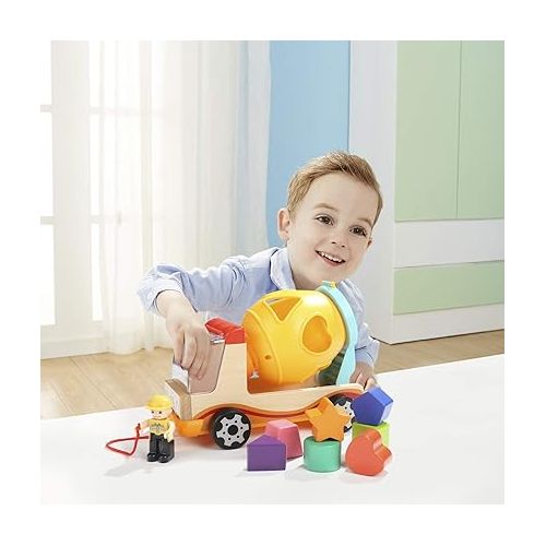  TOP BRIGHT Wooden Shape Sorter Toys for Toddlers Learning Sort and Match for 2 Year Old