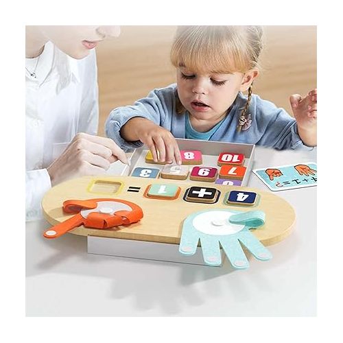  TOP BRIGHT Kids Math Manipulatives Homeschool Supplies, Learning Toys for Toddlers 2-4 Years, Math Game Number Blocks Montessori Toys for 3 4 5 Year Old Boys Girls Preschool Kindergarten