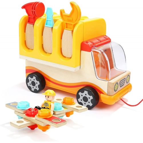  TOP BRIGHT Toddler Tools Set Toys for 2 3 Year Old Boy Gifts Kids Toy Truck