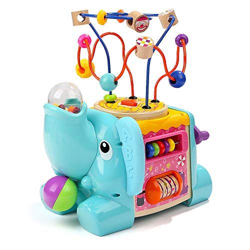  TOP BRIGHT Activity Cube Toys - Baby Toys with Bead Maze for Toddlers 1 2 Year Old Boy and Girl Gifts