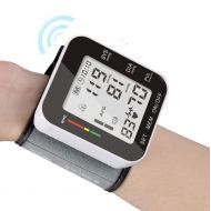 TOPCHANCES Portable Electronic English Voice Prompts Wrist Sphygmomanometer Blood Presure Meter Monitor Heart Rate Pulse Tonometer with Automatic Smart LCD Digital Display