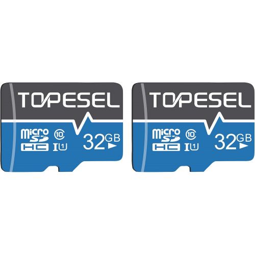  TOPESEL 32GB Micro SD Card 2 Pack Memory Cards Micro SDHC UHS-I TF Card Class 10 for Camera/Drone/Dash Cam(2 Pack U1 32GB)