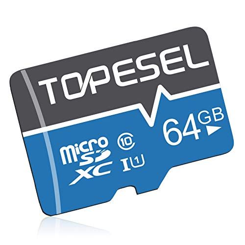  TOPESEL 64GB Micro SD Card SDXC Memory Cards UHS-I TF Card Class 10 for Camera/Phone/Nintendo-Switch/Galaxy/Drone/Dash Cam/GOPRO/Tablet/PC/Computer(C10 U1 64GB)