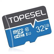 TOPESEL 32GB Micro SD Card UHS-I Speed up to 80m/s,Memory Card Micro SDHC,Class 10,U1 for Camera/Phone/Nintendo-Switch/Galaxy/Drone/Dash Cam/GOPRO/Tablet/PC/Computer