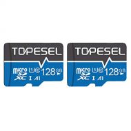 TOPESEL 128GB Micro SD Card SDXC 2 Pack Memory Cards UHS-I TF Card Class 10 for Camera/Phone/Nintendo-Switch/Galaxy/Drone/Dash Cam/GOPRO/Tablet/PC/Computer(2 Pack U1 128GB)