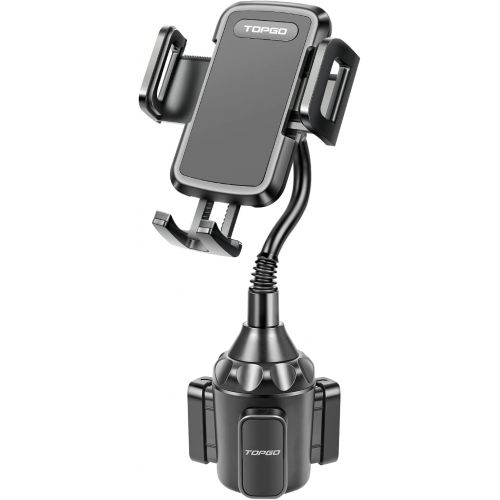  [아마존베스트]TOPGO [Upgraded] Car Cup Holder Phone Mount Adjustable Gooseneck Automobile Cup-Holder-Phone-Car-Mount for iPhone 12 Pro Max/XR/XS/X/11/8 Plus/6s/Samsung S20 Ultra/Note 10/S8 Plus/S7 Edg