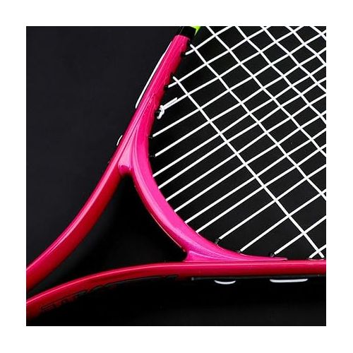  Tennis Racket TOPINCN Super Light Weight Junior Tennis Training Racquet for Kids Beginners Training Practice - 1 Carrying Bag Included(Rose Red)