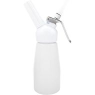 Cream Dispenser, 250mL Portable Whipped Dessert Cream Butter Dispenser With Sturdy Aluminum Body Profesional Whipper Foam Maker(White)