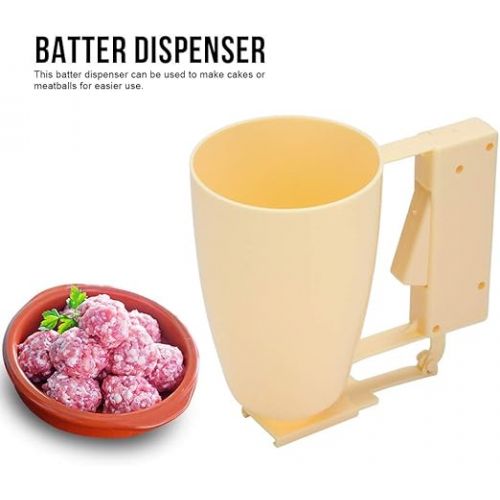  TOPINCN Handheld Batter Dispenser Cake Cream Meatball Maker Pancake Batter Mixer Kitchen Cooking Tool