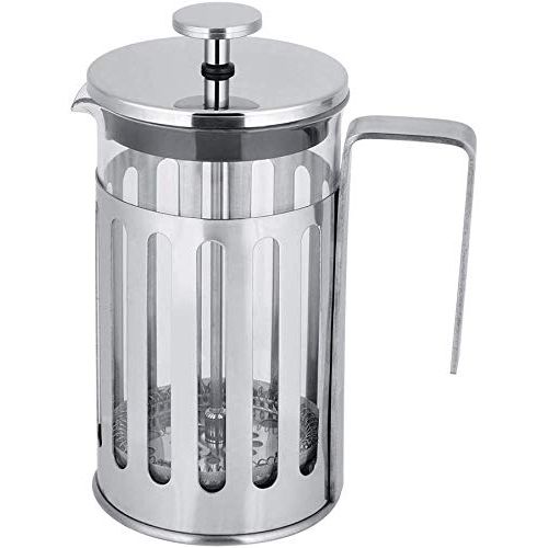 TOPINCN Coffee Pot Stainless Steel Coffee Maker Glass French Press Filter Coffee Machine Pour Espresso Coffee Pot Household Tea Maker(350ML)