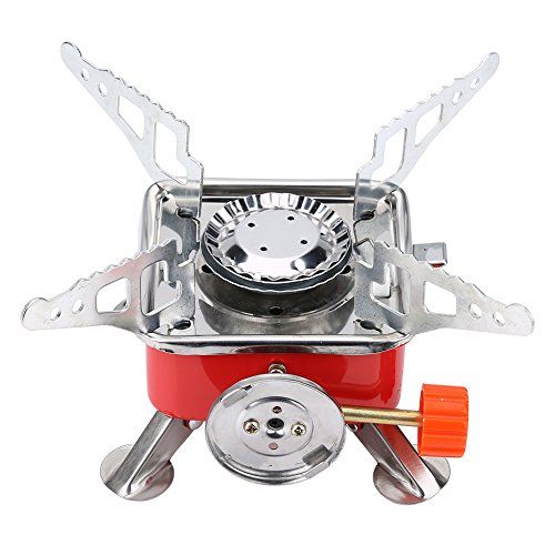  TOPINCN Ultralight Camping Stove Portable Mini Outdoor Folding Metal Camping Gas Stove Windproof Furnace Burner Backpacking Hiking