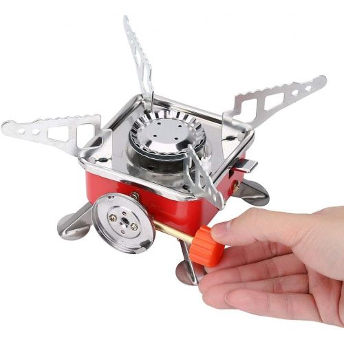  TOPINCN Ultralight Camping Stove Portable Mini Outdoor Folding Metal Camping Gas Stove Windproof Furnace Burner Backpacking Hiking