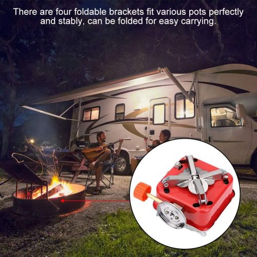  TOPINCN Ultralight Camping Stove Portable Mini Outdoor Folding Metal Camping Gas Stove Windproof Furnace Burner Backpacking Hiking