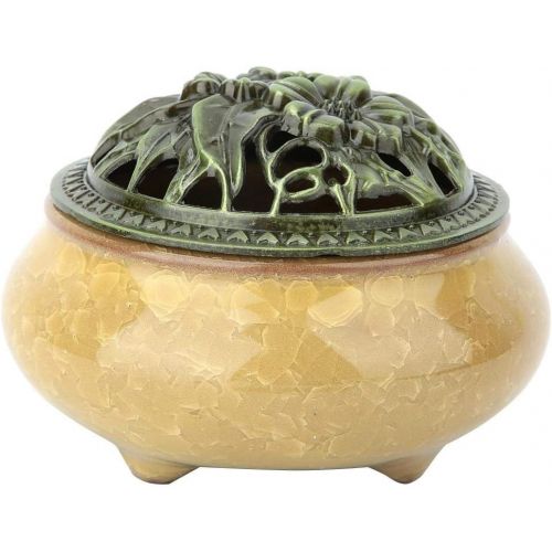  인센스스틱 TOPINCN Ceramic Censer Incense Burner Incense Stick Holder Smoke Cone Coil Aroma Burner Holder Stove for Tea House Yoga Studio Home Decoration (#03)