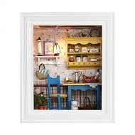 TOPINCN DIY Miniature Dollhouse Kit Photo Frame, DIY Creative Room