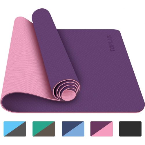  [아마존 핫딜]  [아마존핫딜]TOPLUS Yoga Mat - Classic 1/4 inch Pro Yoga Mat Eco Friendly Non Slip Fitness Exercise Mat with Carrying Strap-Workout Mat for Yoga, Pilates and Floor Exercises