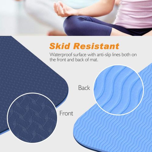  [아마존 핫딜] [아마존핫딜]TOPLUS Yoga Mat - Classic 1/4 inch Pro Yoga Mat Eco Friendly Non Slip Fitness Exercise Mat with Carrying Strap-Workout Mat for Yoga, Pilates and Floor Exercises