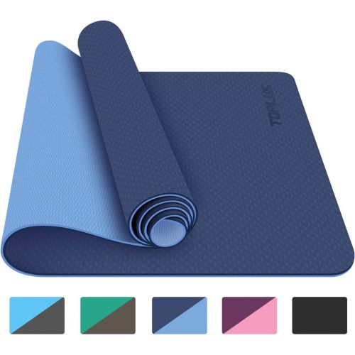  [아마존 핫딜] [아마존핫딜]TOPLUS Yoga Mat - Classic 1/4 inch Pro Yoga Mat Eco Friendly Non Slip Fitness Exercise Mat with Carrying Strap-Workout Mat for Yoga, Pilates and Floor Exercises