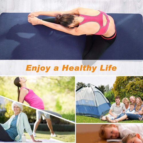  [아마존 핫딜] [아마존핫딜]TOPLUS Yoga Mat - Classic 1/4 inch Pro Yoga Mat Eco Friendly Non Slip Fitness Exercise Mat with Carrying Strap-Workout Mat for Yoga, Pilates and Floor Exercises