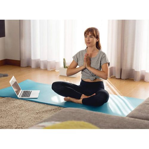  [아마존베스트]TOPLUS Thickened gymnastics mat, phthalate-free yoga mat, non-slip and joint-friendly sports mat for yoga, Pilates and sports with practical carrying strap, Pilates mat, 183 x 61 x