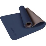 TOPLUS Yoga Mat, Luxury Designer Cooperation Natural Suede Anti-Slip Hot Yoga Mat for Yoga, Pilates and Floor Exercises-Dreamy Purple