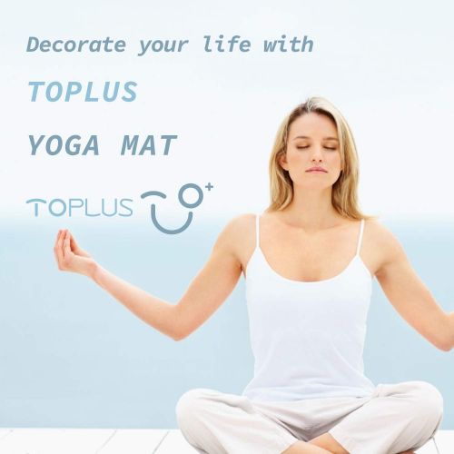  TOPLUS Yoga Mat, Luxury Designer Cooperation Natural Suede Anti-Slip Hot Yoga Mat for Yoga, Pilates and Floor Exercises-Dreamy Purple