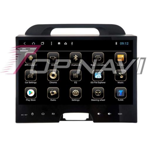  TOPNAVI Android 8.1 Octa Core 10.1Inch Audio for Kia Sportage R 2010 2011 2012 2013 2014 2015 2016 Car Radio Stereo GPS Navigation with 2GB RAM 32GB ROM WiFi 3G RDS Mirror Link FM