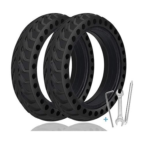  TOPOWN 2 pcs Solid Tire for Xiaomi m365 Electric Scooter gotrax gxl/gotrax XR with 3 Installation Tools, 8.5 inches Electric Scooter Solid Tires gotrax tire replacement with Installation Instructions