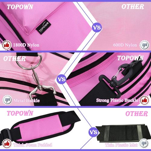  TOPOWN Ice Skate Bag Roller Skates Bag for Men Inline Skate Bag for Women Roller Skate Bag Premium Black Ice Skate Bag Rose Red Rollerblades Bag