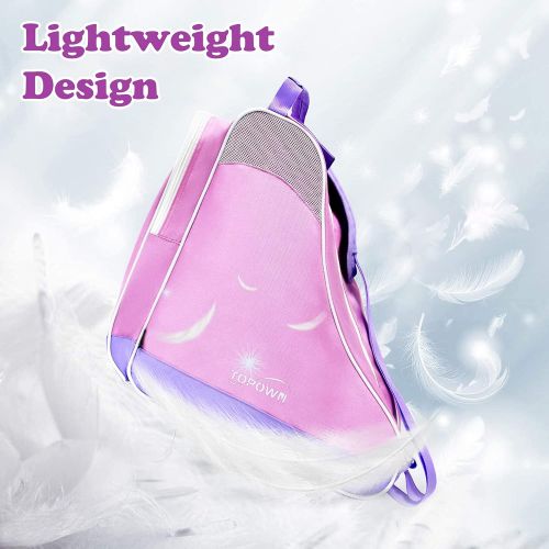  TOPOWN Ice Skate Bag Roller Skates Bag for Men Inline Skate Bag for Women Roller Skate Bag Premium Ice Skate Bag for Child/Adult Up to Size 12(US)