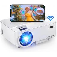 Mini Projector, TOPVISION WiFi Portable Projector for Outdoor Movie Night, 1080P Supported Movie Projector for Home Theater Compatible with TV Stick, HDMI, VGA, USB, AV, Laptop, PS