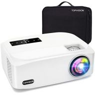 [아마존베스트]Topvision Home Cinema Projector 6500 Lumens Video Projector with 80,000 Hours Extended, Native 1080P LCD Projector Full HD, 4K 300 inch Home/Work Projector for Smartphone/PC/TV Box