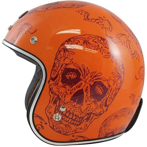 TORC Unisex-Adult Open-face Style (T50 Route 66) 34 Motorcycle Helmet with Graphic (Flying Tiger), X-Large