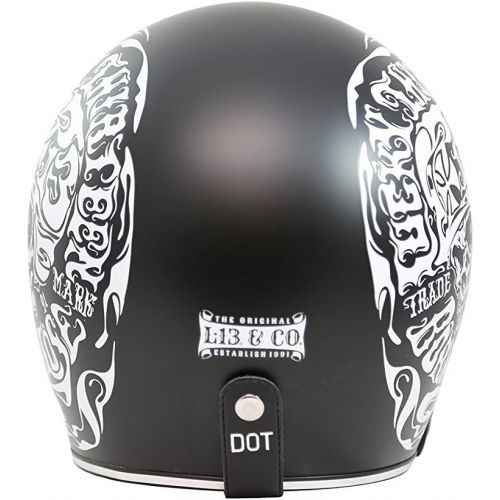  TORC Unisex-Adult Open-face Style (T50 Route 66) 34 Motorcycle Helmet with Graphic (Flying Tiger), X-Large