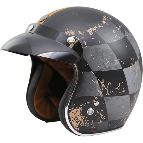  TORC Unisex-Adult Open-face Style (T50 Route 66) 34 Motorcycle Helmet with Graphic (Flying Tiger), X-Large